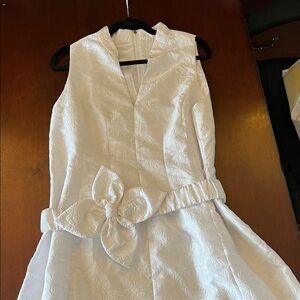 Lilly Pulitzer White Textured Formal Dress